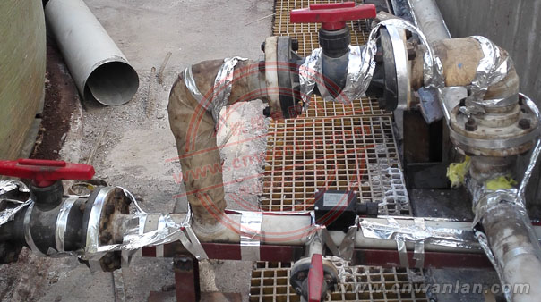 吉林石化磷酸工藝管道熱量補償